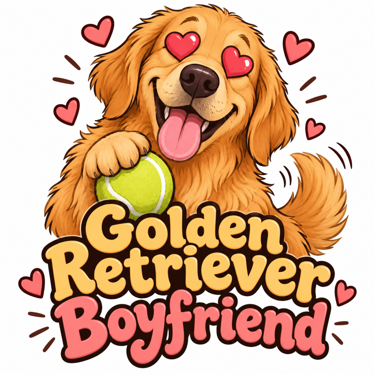 Golden Retriever Boyfriend — golden retriever dog car door light design