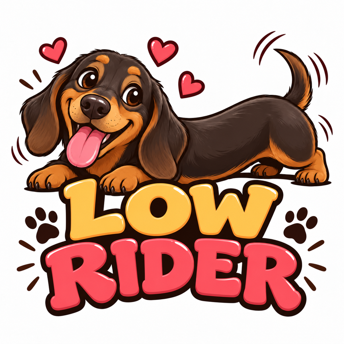 Low Rider — dachshund dog car door light design